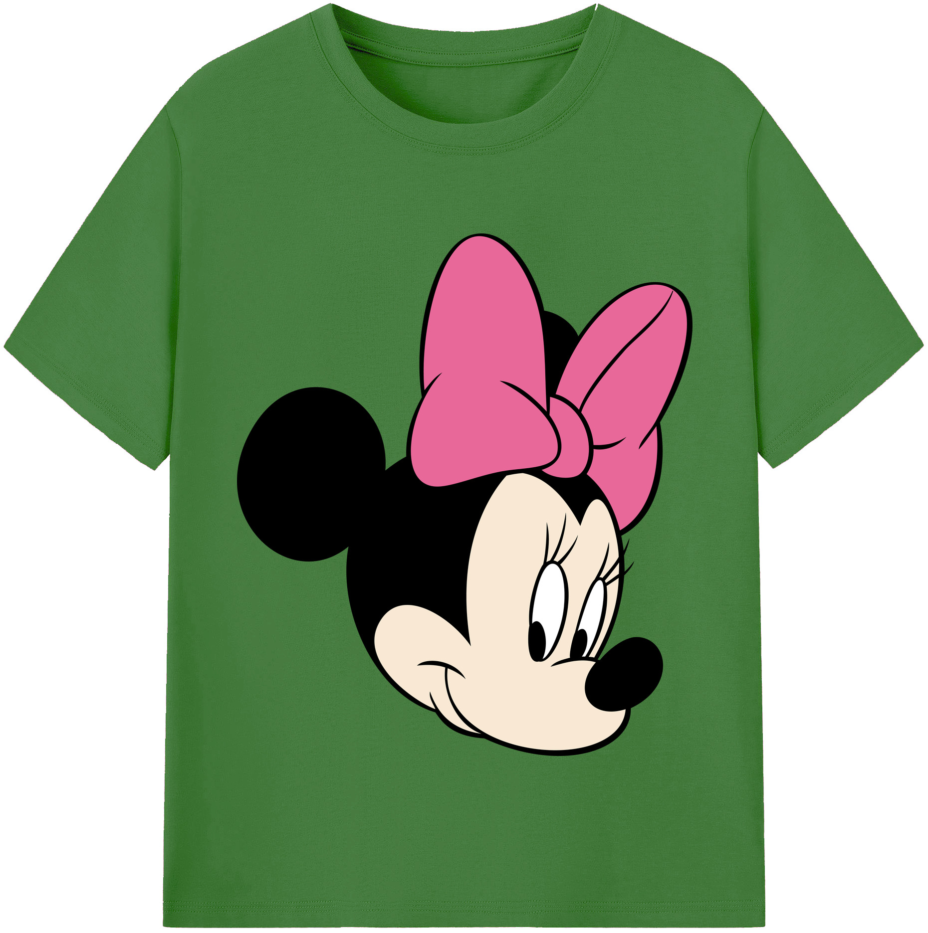 （画像用） ミッキーマウス Mickey Mouse レディースカジュアルプリントTシャツ（綿100％）